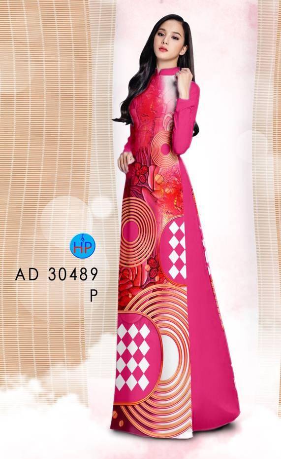 Vải Áo Dài Hoa Văn Vừa Ra  AD 30489
