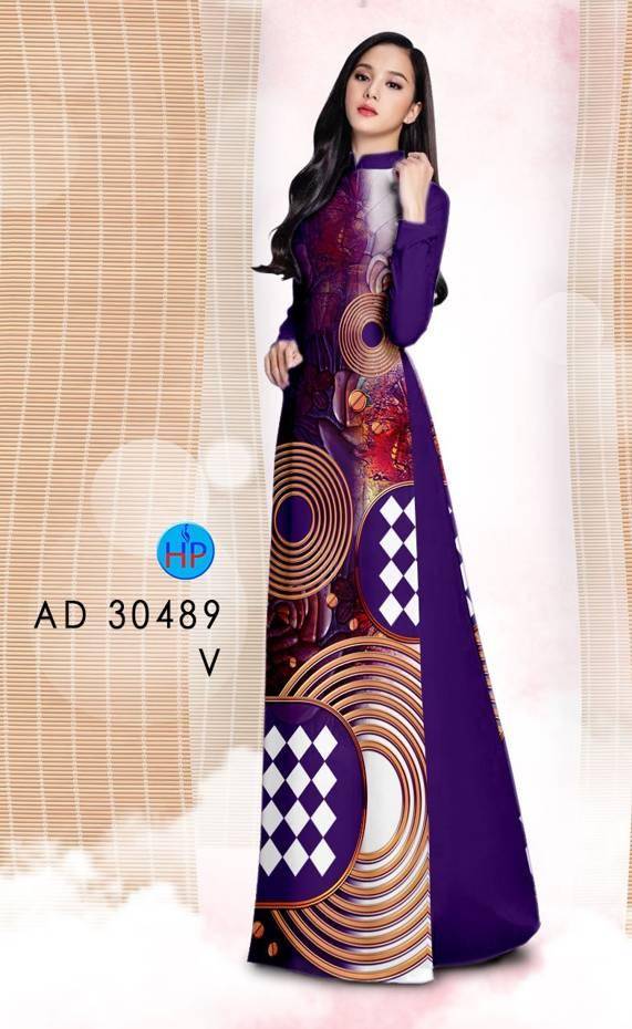 Vải Áo Dài Hoa Văn Vừa Ra  AD 30489