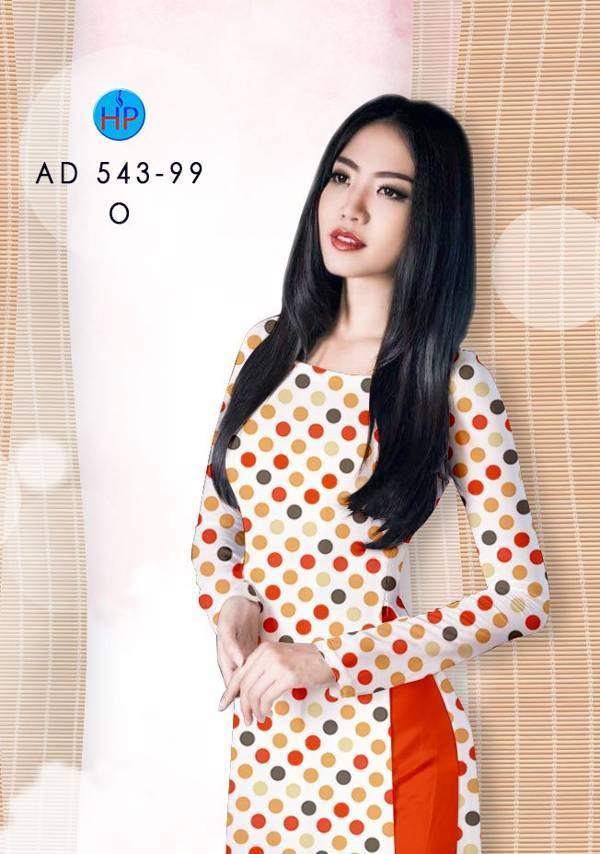 Vải Áo Dài Chấm Bi Vừa Ra  AD 543-99