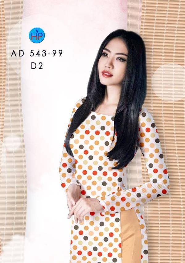 Vải Áo Dài Chấm Bi Vừa Ra  AD 543-99