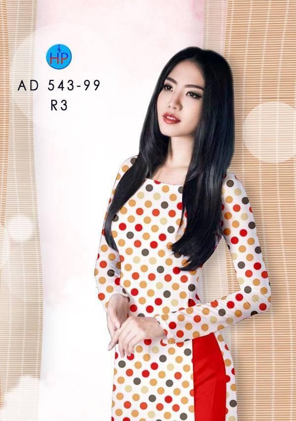 Vải Áo Dài Chấm Bi Vừa Ra  AD 543-99