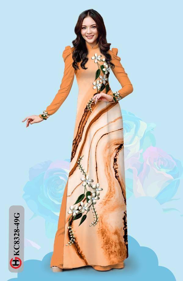 Vải Áo Dài Hoa Văn Mới Ra AD KC8328 36 Vải Áo Dài Hoa Văn Mới Ra AD KC8328