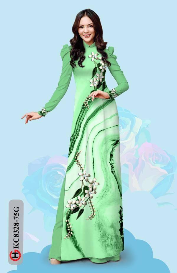 Vải Áo Dài Hoa Văn Mới Ra AD KC8328 41 Vải Áo Dài Hoa Văn Mới Ra AD KC8328