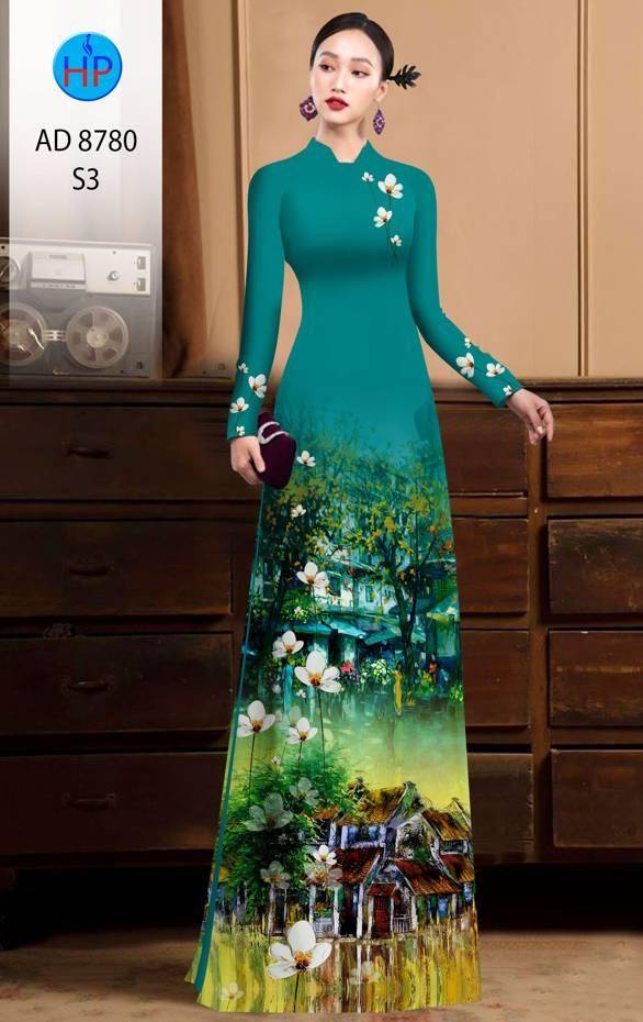 Vải Áo Dài Phong Cảnh Vừa Ra AD 8780 45 Vải Áo Dài Phong Cảnh Vừa Ra AD 8780