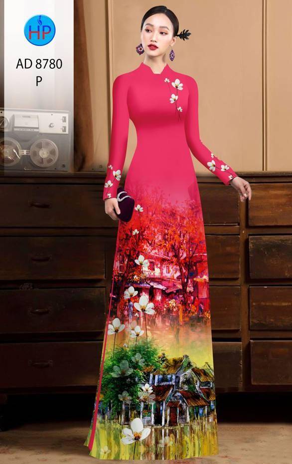Vải Áo Dài Phong Cảnh Vừa Ra AD 8780 47 Vải Áo Dài Phong Cảnh Vừa Ra AD 8780