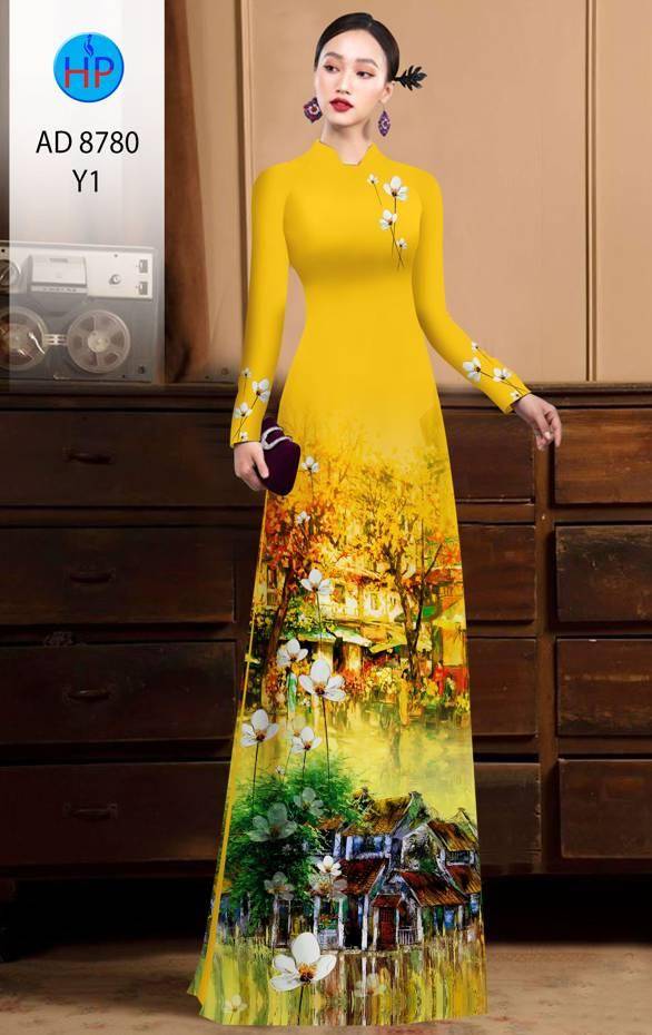 Vải Áo Dài Phong Cảnh Vừa Ra AD 8780 48 Vải Áo Dài Phong Cảnh Vừa Ra AD 8780
