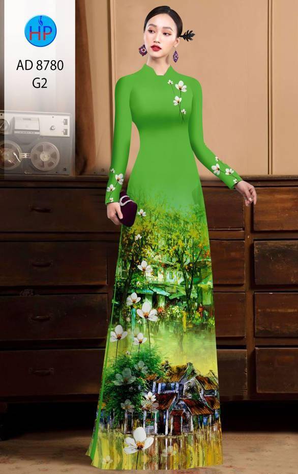 Vải Áo Dài Phong Cảnh Vừa Ra AD 8780 50 Vải Áo Dài Phong Cảnh Vừa Ra AD 8780