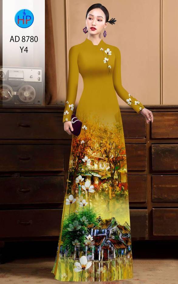 Vải Áo Dài Phong Cảnh Vừa Ra AD 8780 54 Vải Áo Dài Phong Cảnh Vừa Ra AD 8780