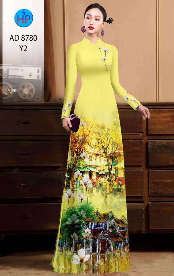 Vải Áo Dài Phong Cảnh Vừa Ra AD 8780 52 Vải Áo Dài Phong Cảnh Vừa Ra AD 8780