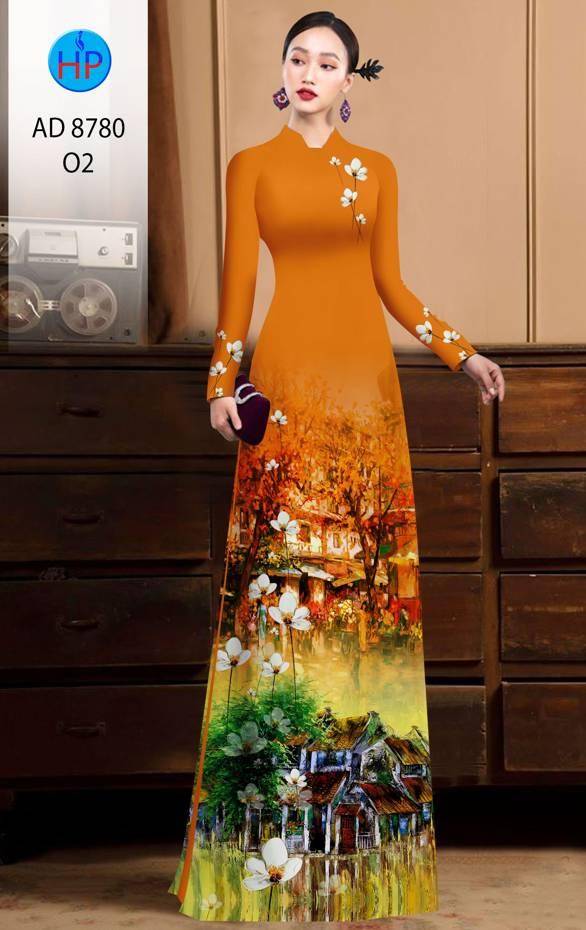 Vải Áo Dài Phong Cảnh Vừa Ra AD 8780 55 Vải Áo Dài Phong Cảnh Vừa Ra AD 8780