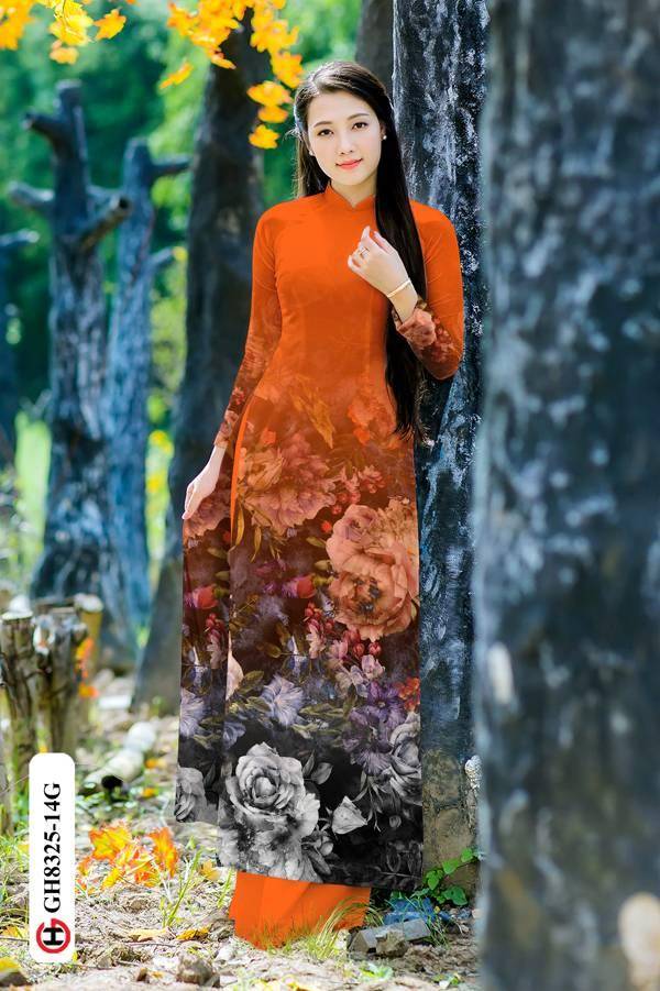 Vải Áo Dài Hoa Hồng Vừa Ra AD GH8325 34 Vải Áo Dài Hoa Hồng Vừa Ra AD GH8325