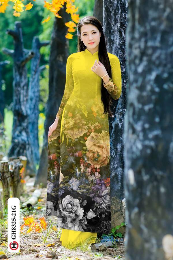 Vải Áo Dài Hoa Hồng Vừa Ra AD GH8325 33 Vải Áo Dài Hoa Hồng Vừa Ra AD GH8325