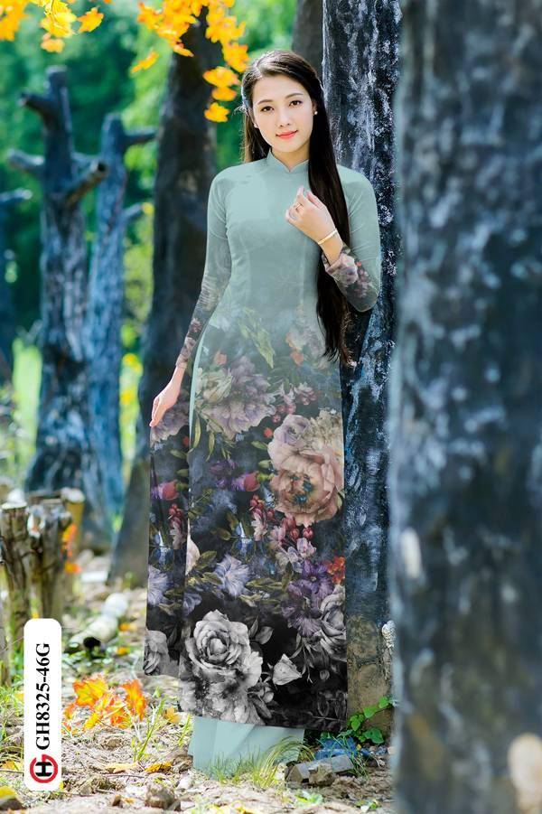 Vải Áo Dài Hoa Hồng Vừa Ra AD GH8325 38 Vải Áo Dài Hoa Hồng Vừa Ra AD GH8325