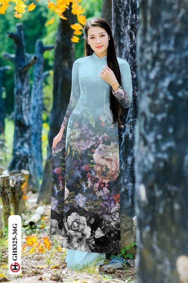 Vải Áo Dài Hoa Hồng Vừa Ra AD GH8325 40 Vải Áo Dài Hoa Hồng Vừa Ra AD GH8325