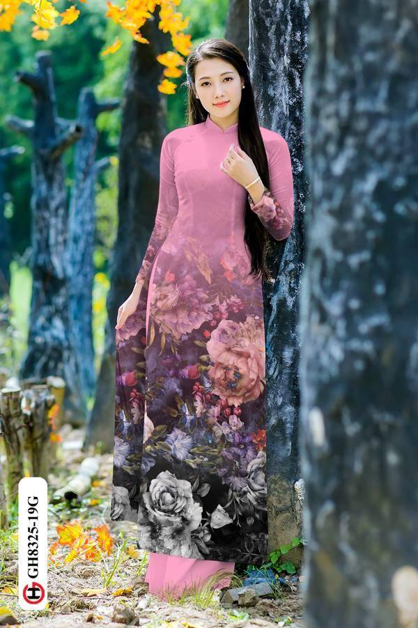 Vải Áo Dài Hoa Hồng Vừa Ra AD GH8325 42 Vải Áo Dài Hoa Hồng Vừa Ra AD GH8325