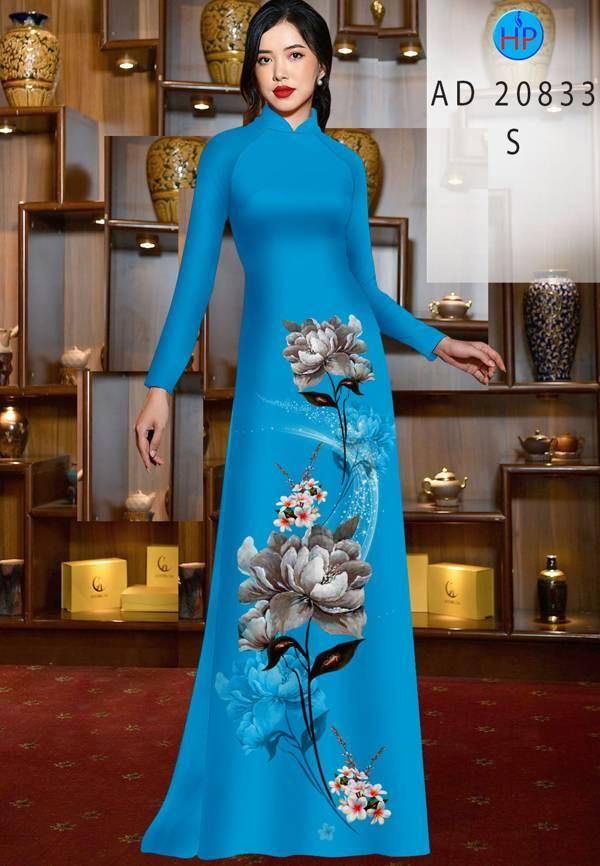 Vải Áo Dài Hoa Sen Mới Ra AD 20833 38 Vải Áo Dài Hoa Sen Mới Ra AD 20833
