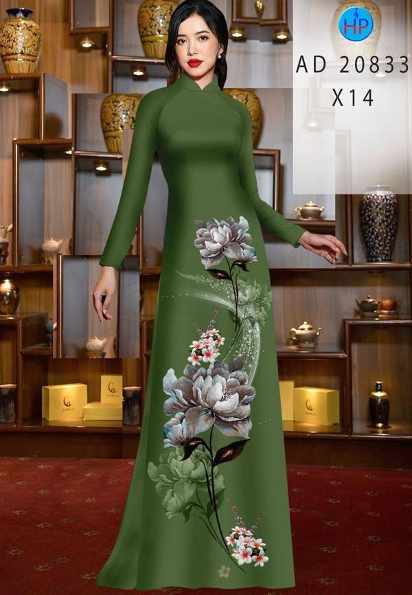 Vải Áo Dài Hoa Sen Mới Ra AD 20833 37 Vải Áo Dài Hoa Sen Mới Ra AD 20833