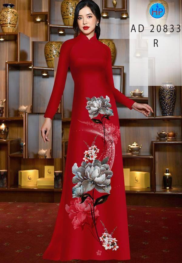 Vải Áo Dài Hoa Sen Mới Ra AD 20833 41 Vải Áo Dài Hoa Sen Mới Ra AD 20833