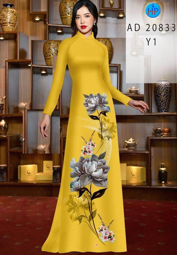 Vải Áo Dài Hoa Sen Mới Ra AD 20833 44 Vải Áo Dài Hoa Sen Mới Ra AD 20833