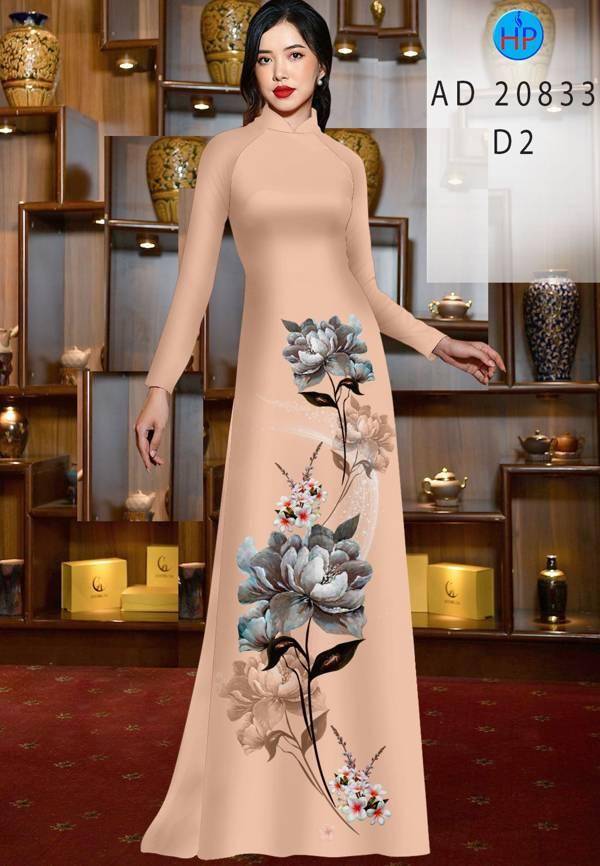 Vải Áo Dài Hoa Sen Mới Ra AD 20833 42 Vải Áo Dài Hoa Sen Mới Ra AD 20833