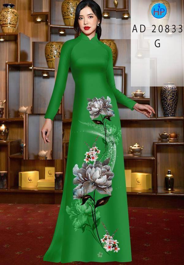 Vải Áo Dài Hoa Sen Mới Ra AD 20833 43 Vải Áo Dài Hoa Sen Mới Ra AD 20833