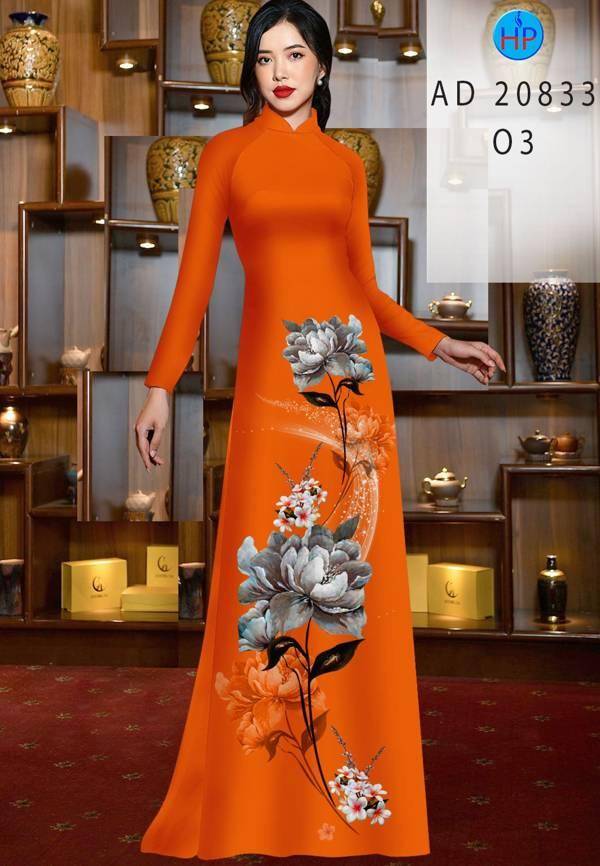 Vải Áo Dài Hoa Sen Mới Ra AD 20833 45 Vải Áo Dài Hoa Sen Mới Ra AD 20833