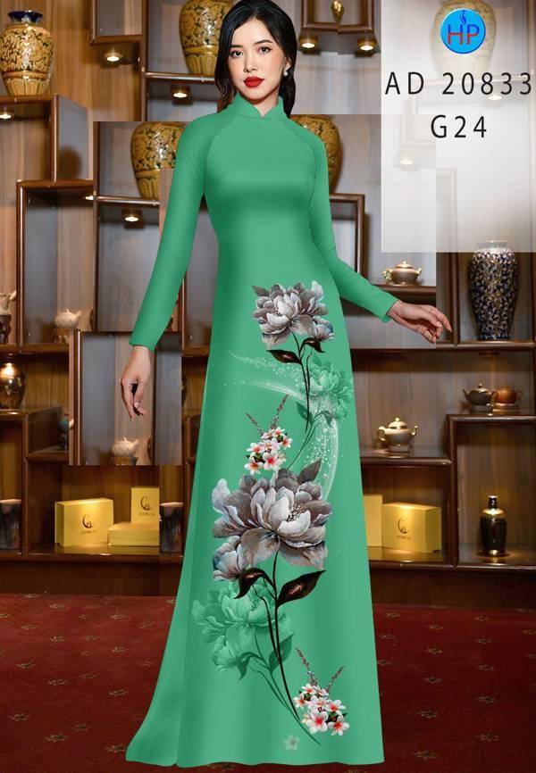 Vải Áo Dài Hoa Sen Mới Ra AD 20833 51 Vải Áo Dài Hoa Sen Mới Ra AD 20833