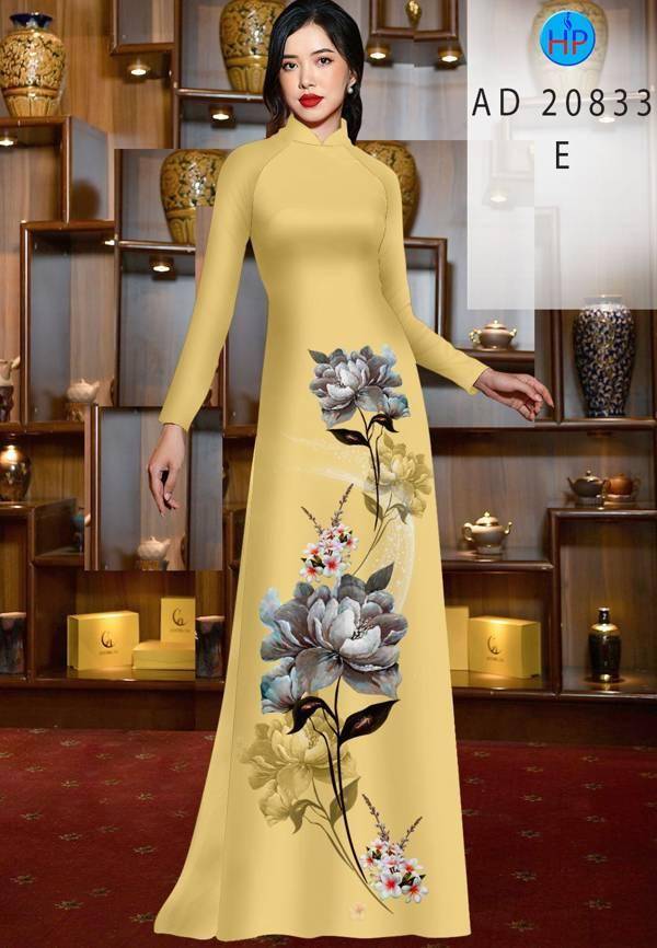 Vải Áo Dài Hoa Sen Mới Ra AD 20833 48 Vải Áo Dài Hoa Sen Mới Ra AD 20833