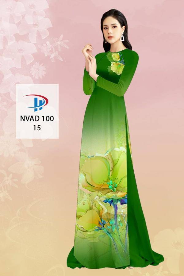 Vải Áo Dài Hoa In 3D Kiểu Mới AD NVAD100 55 Vải Áo Dài Hoa In 3D Kiểu Mới AD NVAD100
