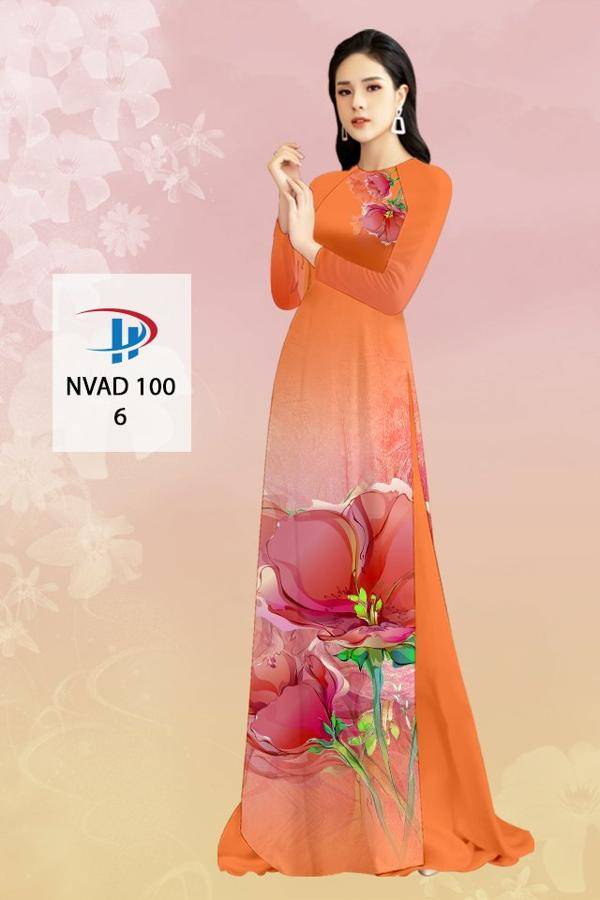 Vải Áo Dài Hoa In 3D Kiểu Mới AD NVAD100 70 Vải Áo Dài Hoa In 3D Kiểu Mới AD NVAD100