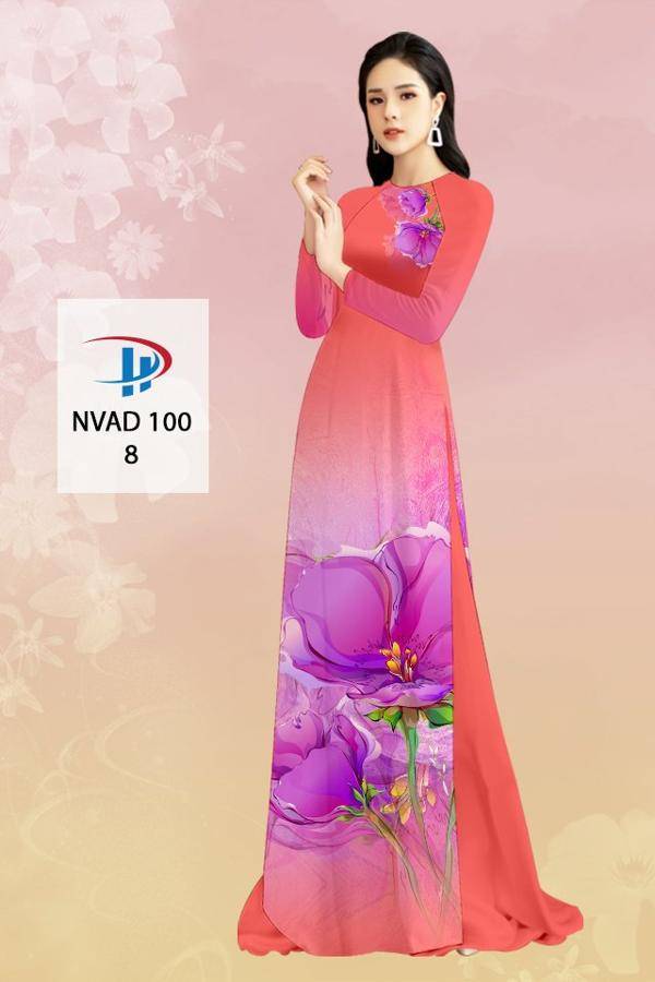 Vải Áo Dài Hoa In 3D Kiểu Mới AD NVAD100 72 Vải Áo Dài Hoa In 3D Kiểu Mới AD NVAD100