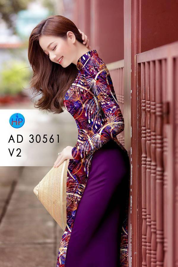 Vải Áo Dài Hoa Văn Thiết Kế 2021 AD 30561
