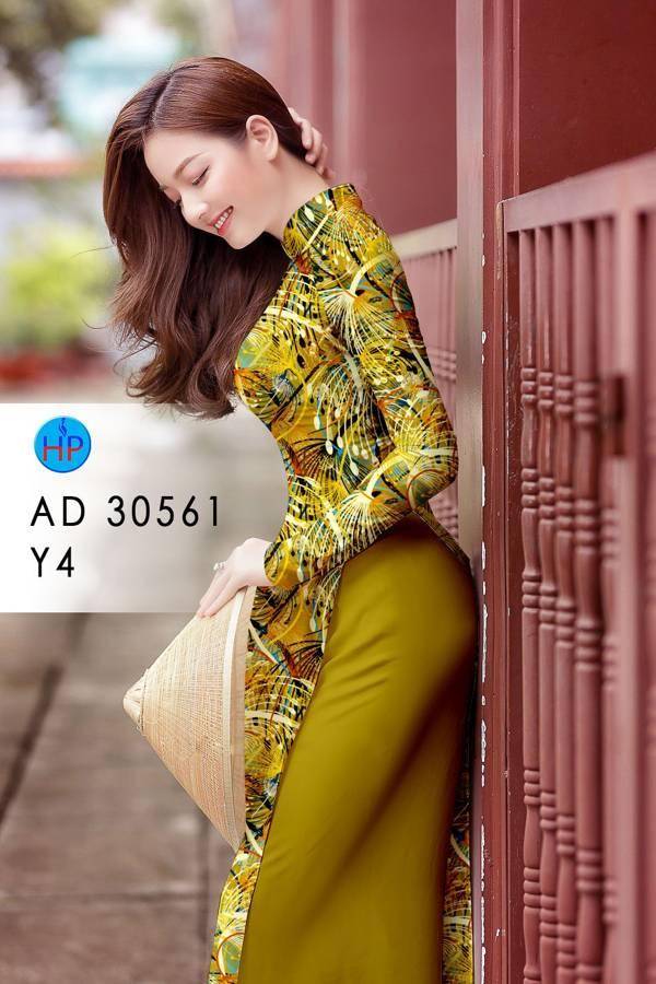 Vải Áo Dài Hoa Văn Thiết Kế 2021 AD 30561