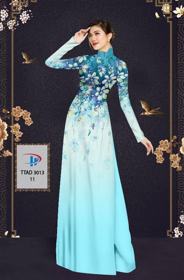 Vải Áo Dài Hoa In 3D Vừa Ra AD TTAD3013 51 Vải Áo Dài Hoa In 3D Vừa Ra  AD TTAD3013