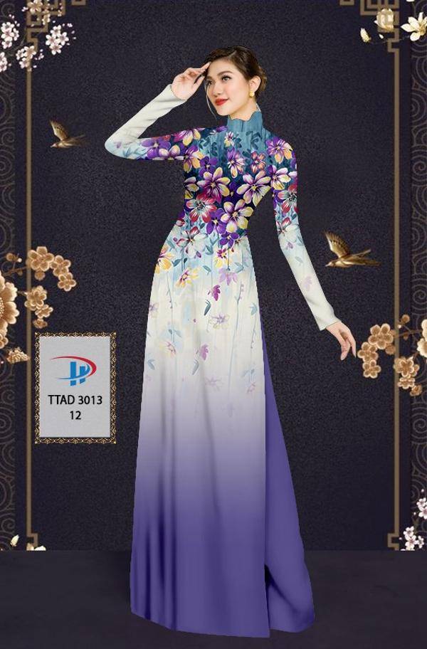 Vải Áo Dài Hoa In 3D Vừa Ra AD TTAD3013 52 Vải Áo Dài Hoa In 3D Vừa Ra  AD TTAD3013