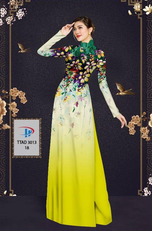 Vải Áo Dài Hoa In 3D Vừa Ra AD TTAD3013 58 Vải Áo Dài Hoa In 3D Vừa Ra  AD TTAD3013