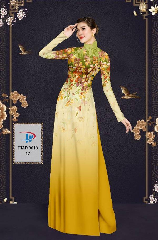 Vải Áo Dài Hoa In 3D Vừa Ra AD TTAD3013 57 Vải Áo Dài Hoa In 3D Vừa Ra  AD TTAD3013