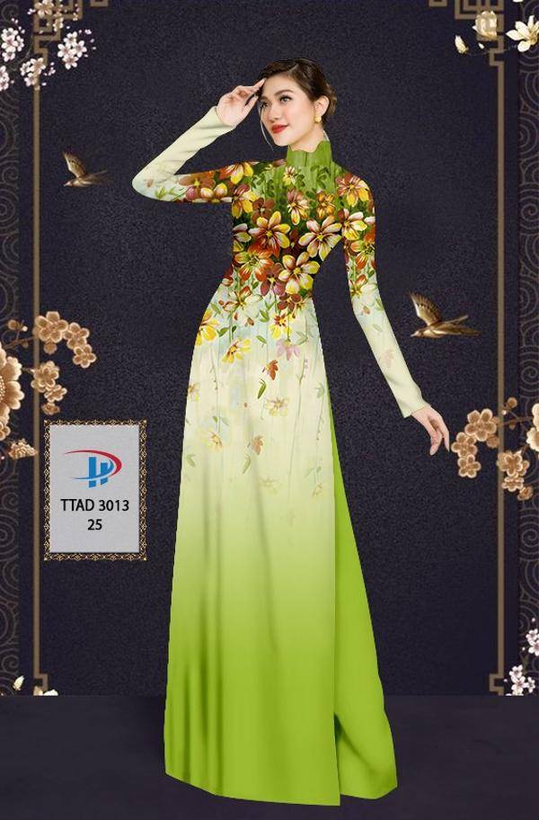 Vải Áo Dài Hoa In 3D Vừa Ra AD TTAD3013 66 Vải Áo Dài Hoa In 3D Vừa Ra  AD TTAD3013