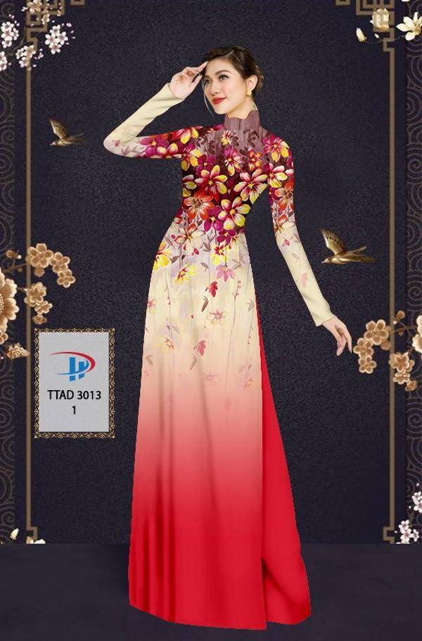 Vải Áo Dài Hoa In 3D Vừa Ra AD TTAD3013 67 Vải Áo Dài Hoa In 3D Vừa Ra  AD TTAD3013
