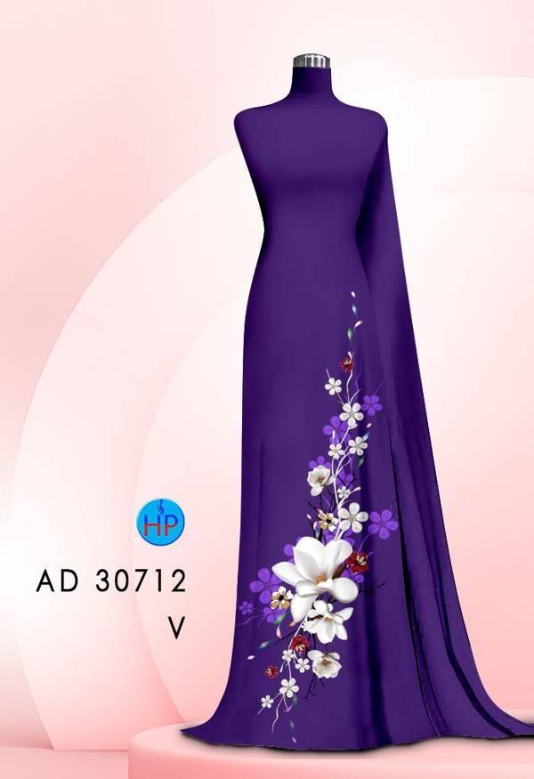 Vải Áo Dài Hoa In 3D Vừa Ra AD 30712 48 Vải Áo Dài Hoa In 3D Vừa Ra  AD 30712