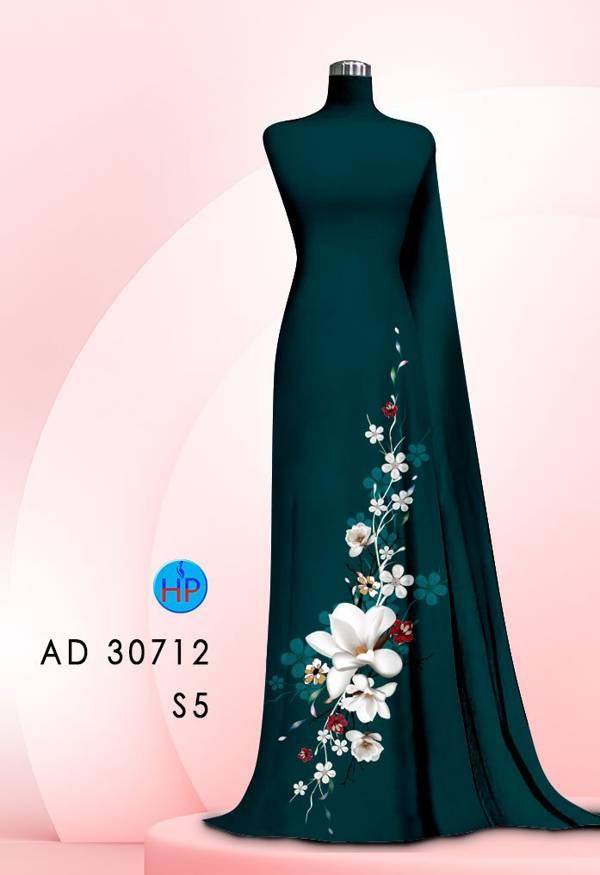 Vải Áo Dài Hoa In 3D Vừa Ra AD 30712 50 Vải Áo Dài Hoa In 3D Vừa Ra  AD 30712