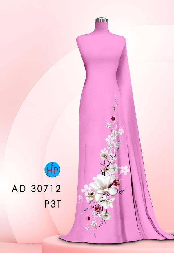 Vải Áo Dài Hoa In 3D Vừa Ra AD 30712 56 Vải Áo Dài Hoa In 3D Vừa Ra  AD 30712