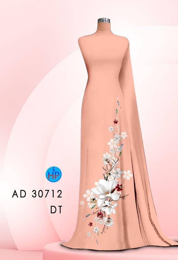 Vải Áo Dài Hoa In 3D Vừa Ra AD 30712 55 Vải Áo Dài Hoa In 3D Vừa Ra  AD 30712