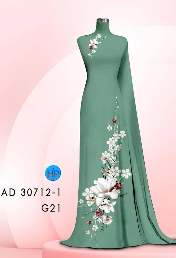 Vải Áo Dài Hoa In 3D Vừa Ra AD 30712 63 Vải Áo Dài Hoa In 3D Vừa Ra  AD 30712