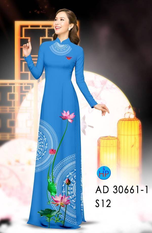 Vải Áo Dài Hoa Sen Và Trống Đồng Vừa Ra AD 30661 49 Vải Áo Dài Hoa Sen Và Trống Đồng Vừa Ra AD 30661