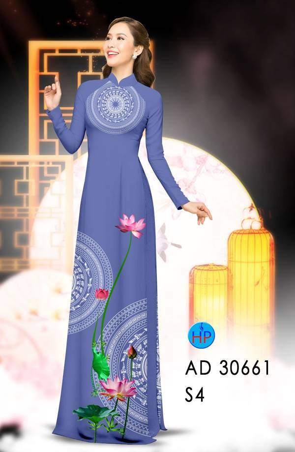 Vải Áo Dài Hoa Sen Và Trống Đồng Vừa Ra AD 30661 54 Vải Áo Dài Hoa Sen Và Trống Đồng Vừa Ra AD 30661