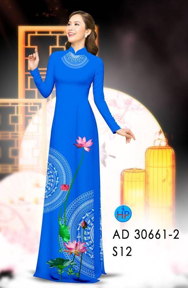 Vải Áo Dài Hoa Sen Và Trống Đồng Vừa Ra AD 30661 52 Vải Áo Dài Hoa Sen Và Trống Đồng Vừa Ra AD 30661