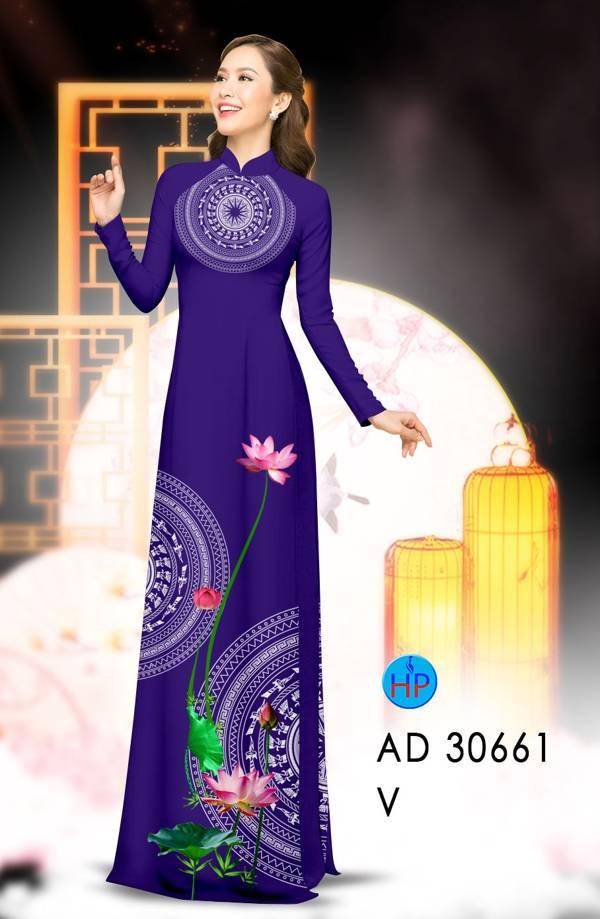 Vải Áo Dài Hoa Sen Và Trống Đồng Vừa Ra AD 30661 53 Vải Áo Dài Hoa Sen Và Trống Đồng Vừa Ra AD 30661