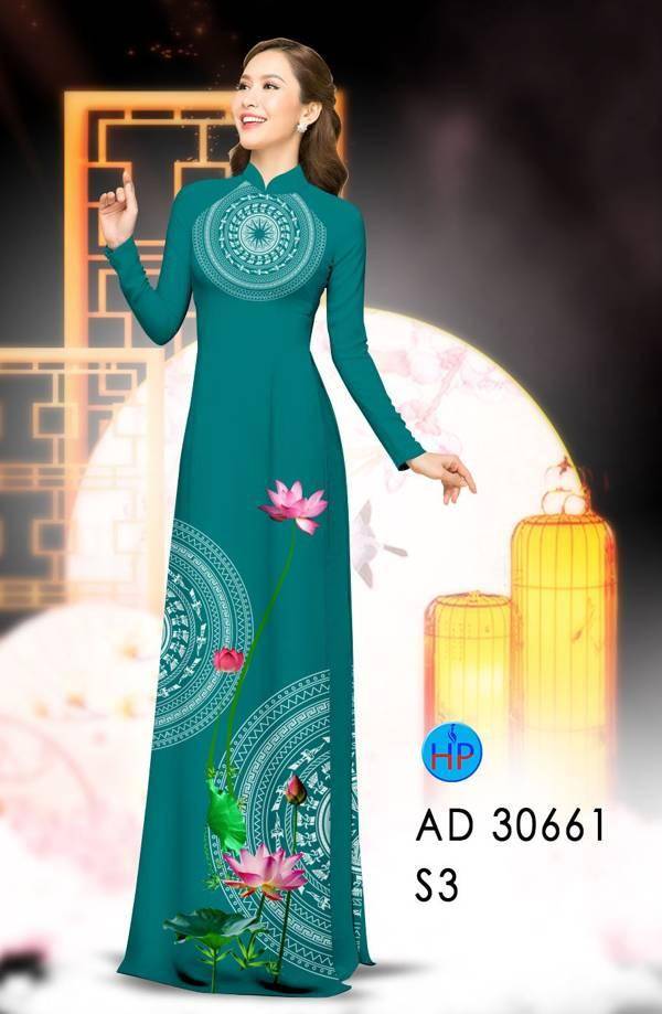 Vải Áo Dài Hoa Sen Và Trống Đồng Vừa Ra AD 30661 56 Vải Áo Dài Hoa Sen Và Trống Đồng Vừa Ra AD 30661