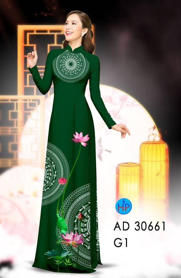 Vải Áo Dài Hoa Sen Và Trống Đồng Vừa Ra AD 30661 62 Vải Áo Dài Hoa Sen Và Trống Đồng Vừa Ra AD 30661